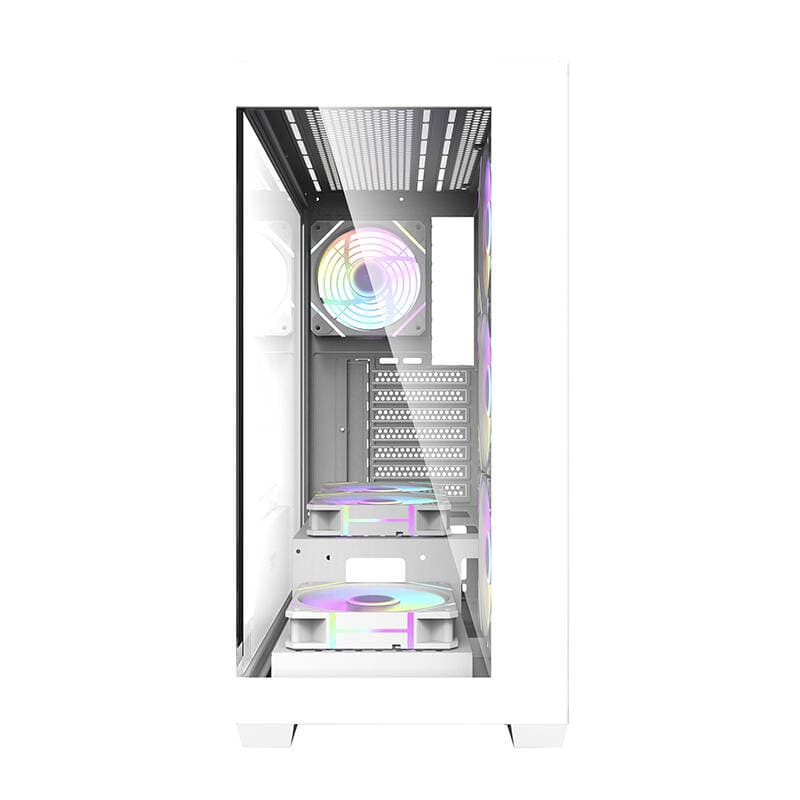 Računalniška ohišje Darkflash DS900 (belo) + 7 ARGB ventilatorjev 4