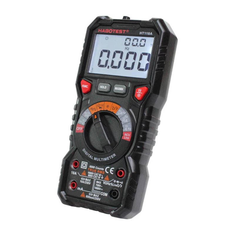 Habotest HT118A: Digitalni multimeter z LED svetilko, True RMS, NCV 3