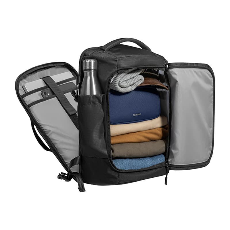 Potovalni nahrbtnik tomtoc Navigator-T66 Liteway 28L/15.6" (črn) 3