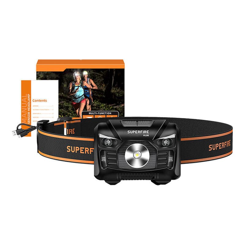 Naglavna svetilka Superfire HL06, 500lm, USB 6