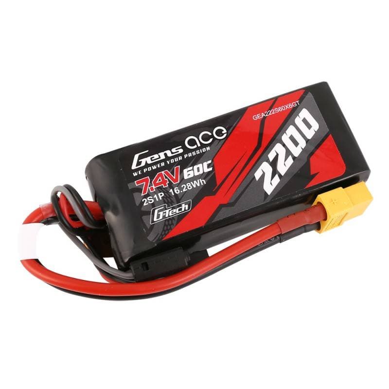 GensAce G-Tech LiPo baterija 2200mAh 7.4V 60C 2S1P XT60 2