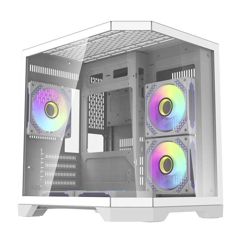 Računalniško ohišje darkFlash FT350 (belo) + 5 aRGB ventilatorjev