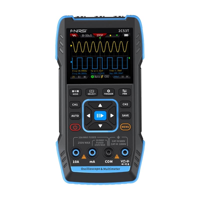Prenosni osciloskop multimeter signalni generator FNIRSI 2C53T, 3-v-1