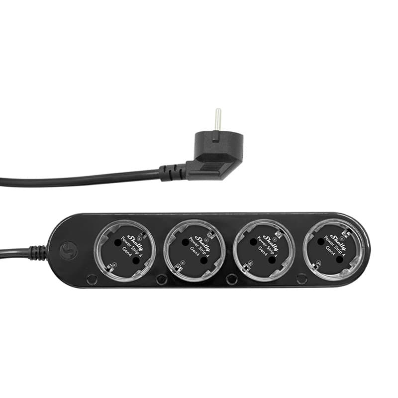 Pametni razdelilnik Shelly Power Strip 4 Gen4 črn