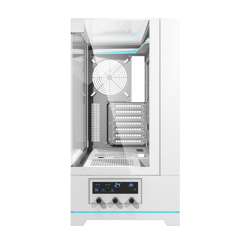 Računalniško ohišje Darkflash DY450 (belo, brez ventilatorjev) 5