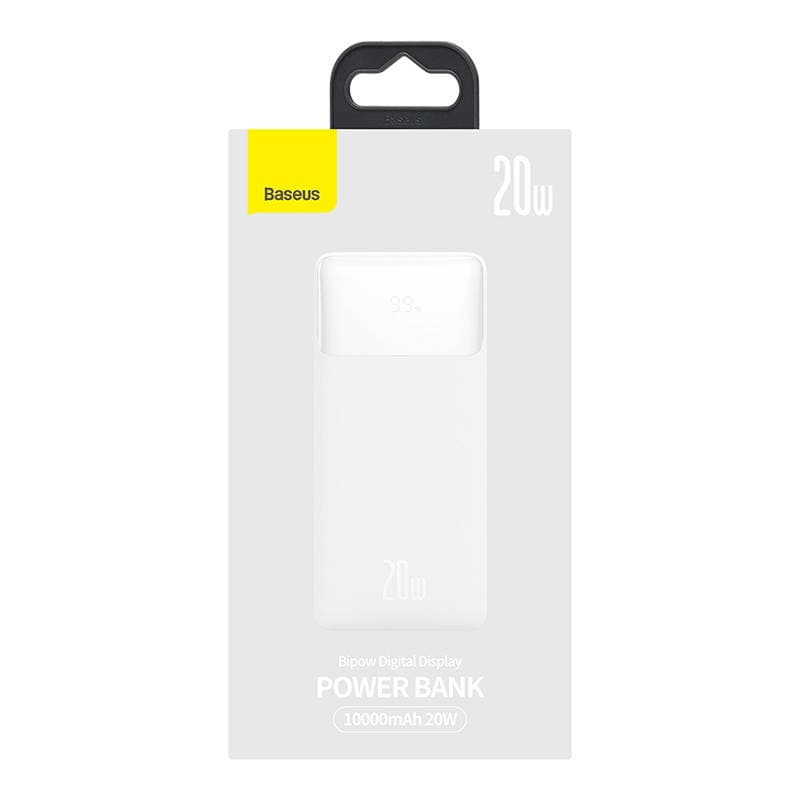Baseus Bipow 10000mAh, 20W (bela) - Prenosni polnilnik 7
