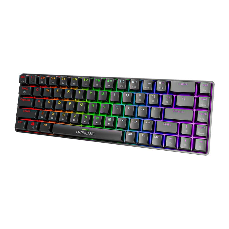 Fifine GK1 mehanska tipkovnica, 65% RGB (črna) 2
