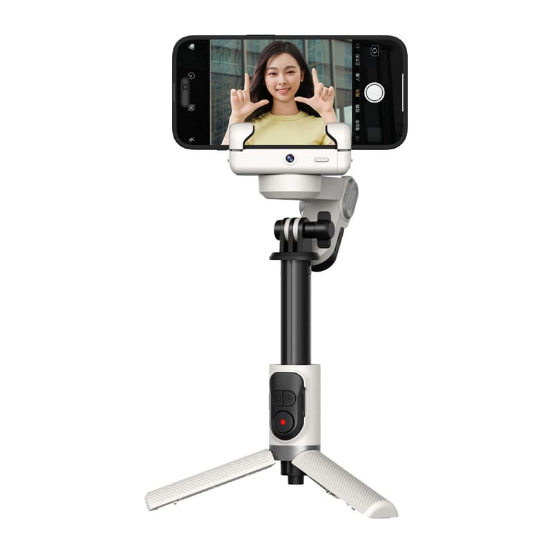 AOCHUAN M1 Pro Gimbal z RGB osvetlitvijo - bel 5