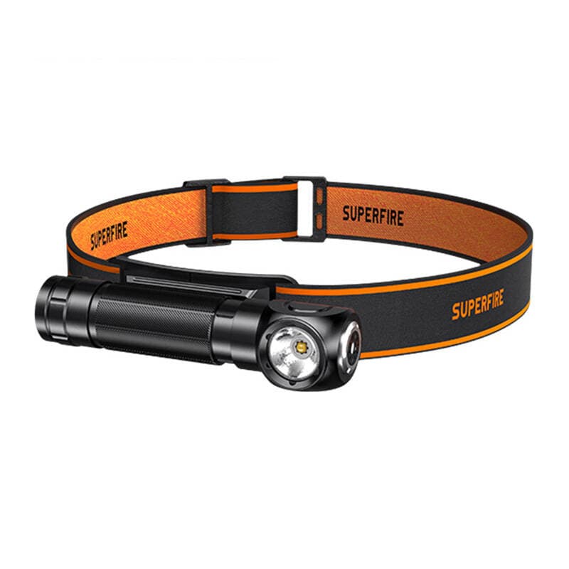 Superfire TH04 2-v-1 naglavna svetilka/ročna svetilka, 600 lm, USB-C