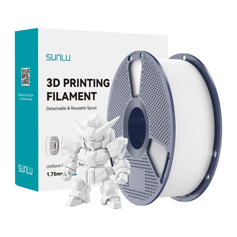Sunlu PLA+ 2.0 filament, bela, 1.75 mm