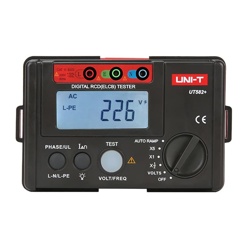 Uni-T UT582+ Tester diferencialnih stikal (RCD)