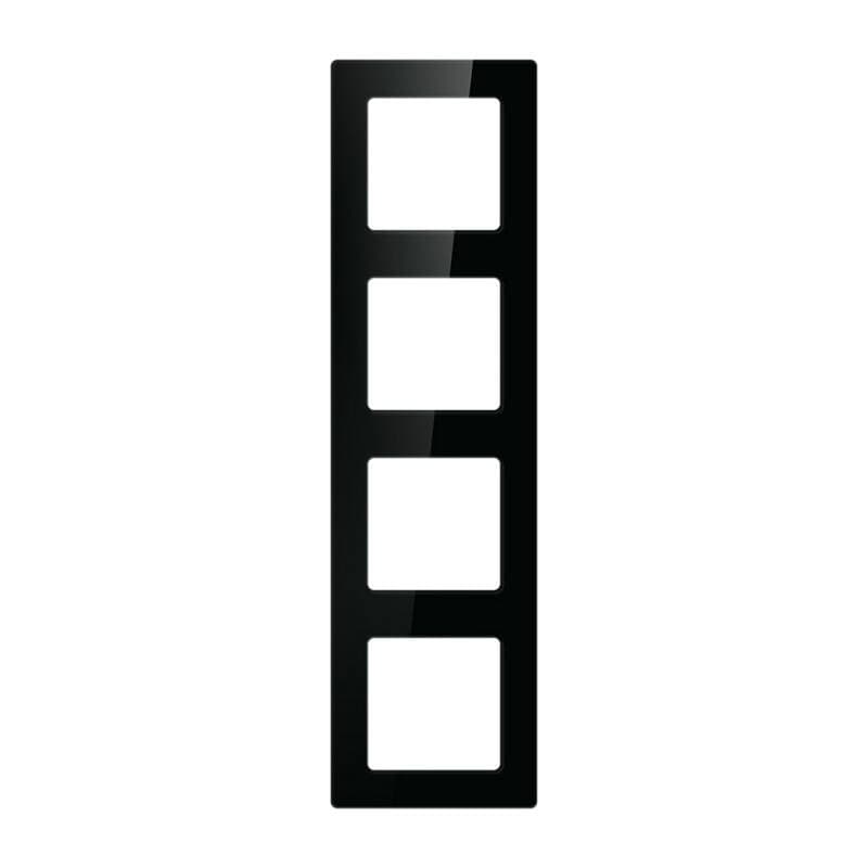 Okvir za vtičnico/stikalo Avatto N-TS10-Frame-B4 četvorni (črn)