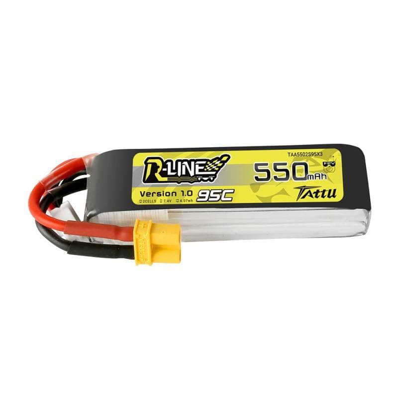 Tattu R-Line baterija 550mAh 7.4V 95C 2S1P XT30