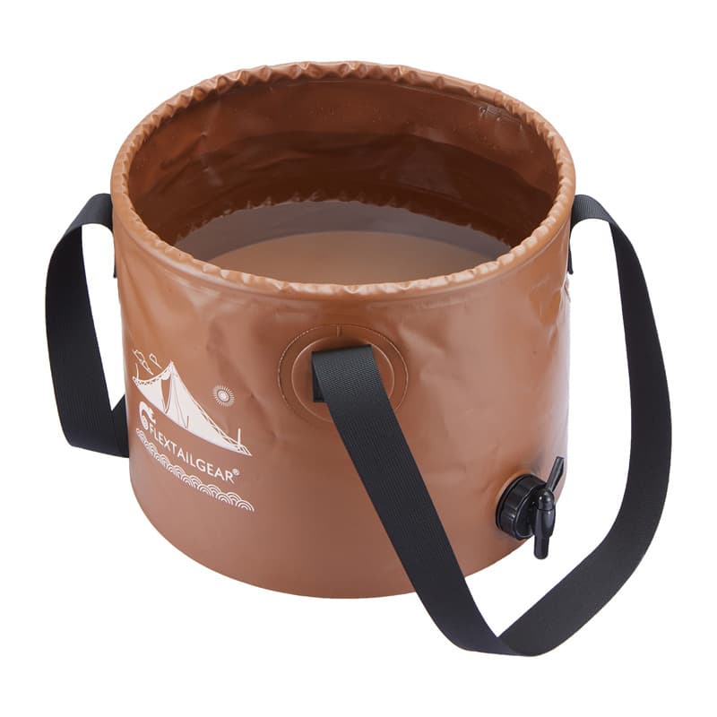 Zložljivo vedro Flextail Flex Bucket, 20L (rjava)