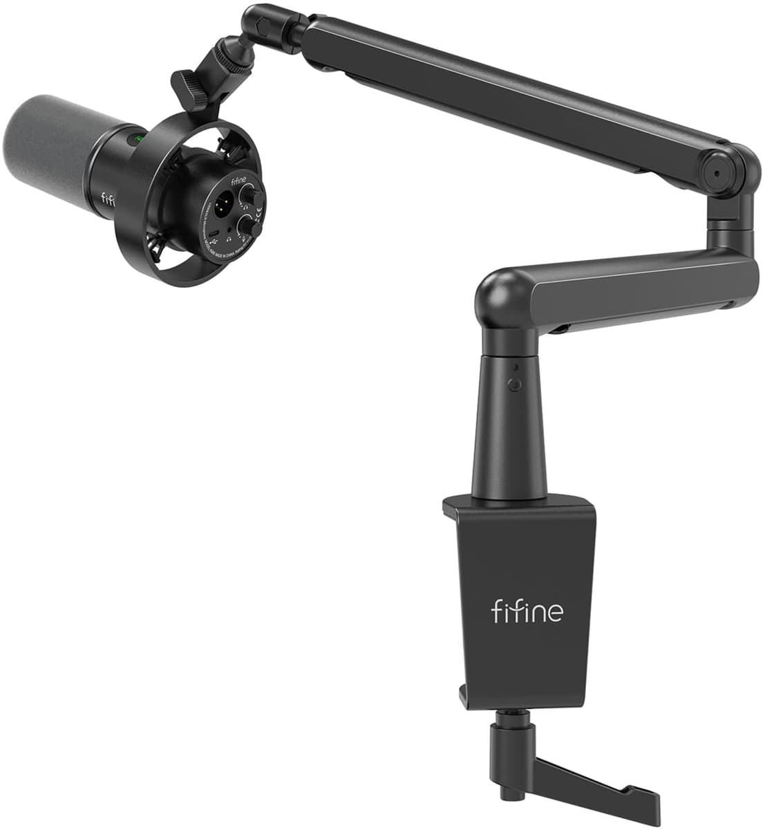 Dinamični mikrofon Fifine T688 (črn) z mikrofonskim stojalom 2
