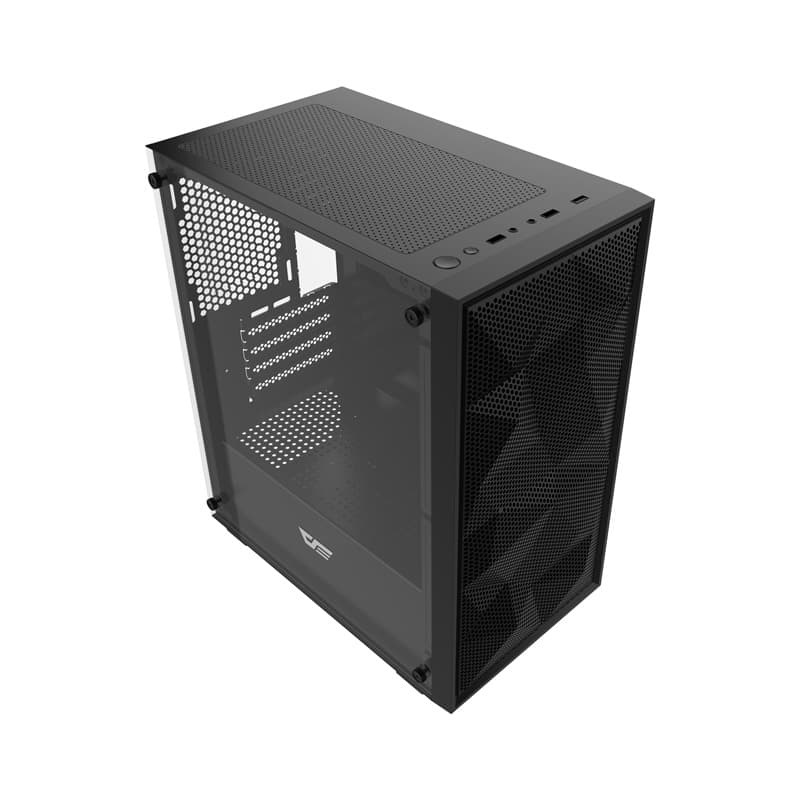 Darkflash M305 Mesh računalniško ohišje brez ventilatorjev (Črna) 2