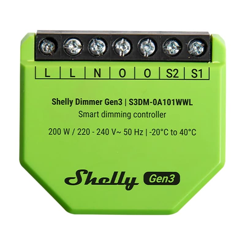 Shelly Dimmer Gen3 WiFi krmilnik svetlobe