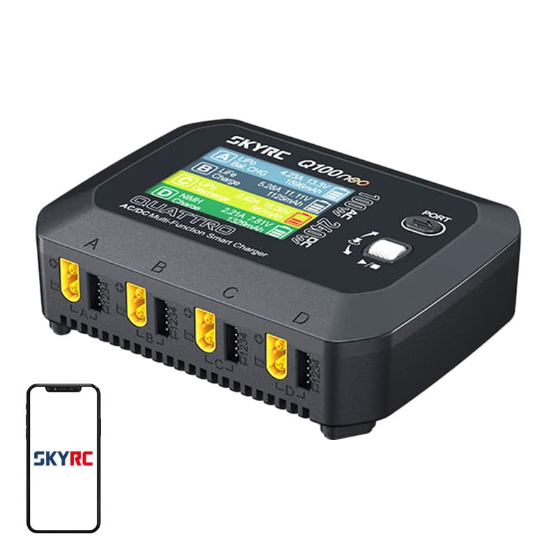 Večnamenski pametni polnilnik SkyRC Q100neo AC/DC