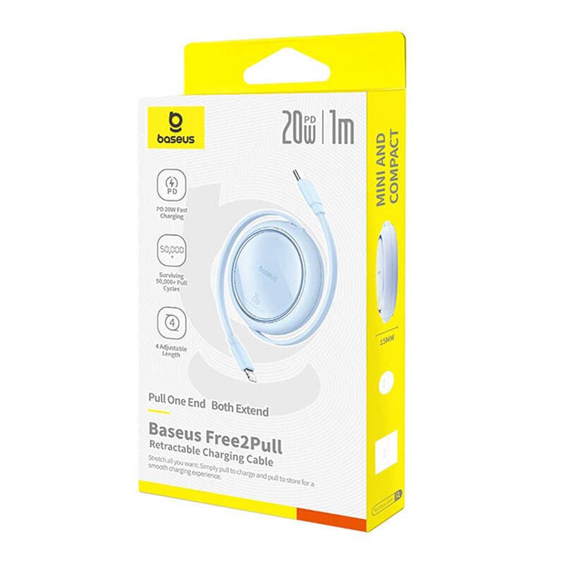USB Kabel Baseus Free2Pull USB-C na iP 20W 1m (modri) 6