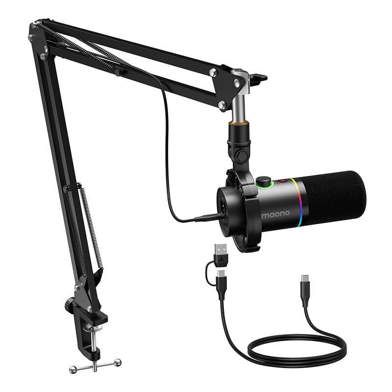 Dinamični mikrofon Maono PD200XS (črn) 3