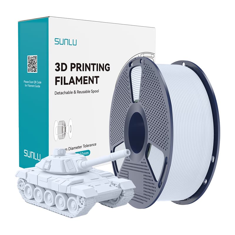 Sunlu PLA+ High-Speed filament - bela, 1kg