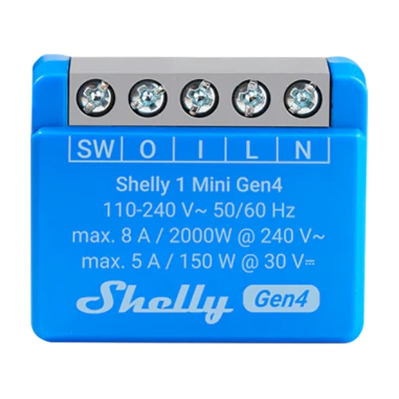 Shelly 1 Mini Gen4 krmilnik Zigbee/Matter