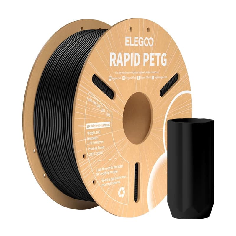 ELEGOO Rapid PETG Filament Black 1.75 mm | Za hitro tiskanje 2