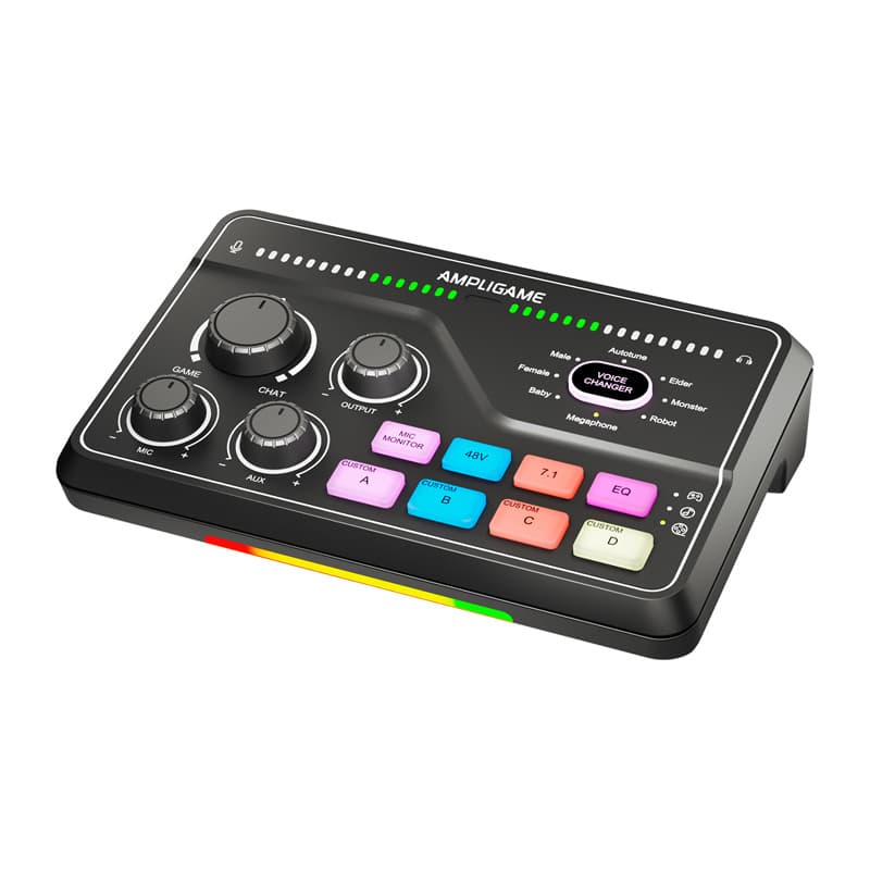 Fifine SC8 RGB gaming mešalnik (črn) 3