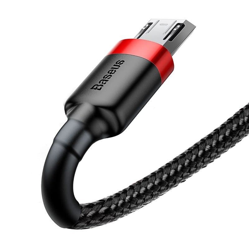 Baseus Cafule Micro USB kabel 1.5A, 2m (rdeč + črn) 5