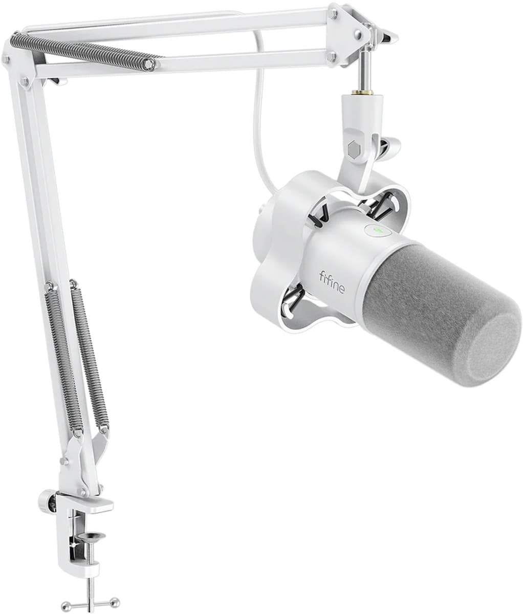 Dinamični mikrofon Fifine K688W (bel) USB/XLR 2