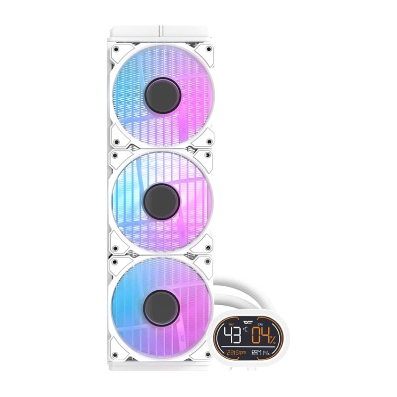 Vodno hlajenje za procesor darkFlash DH360D (belo) 3