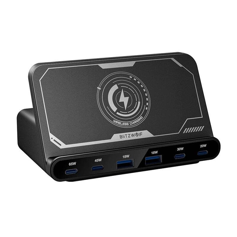 Stenski polnilnik Blitzwolf BW-S26 250W (črn)