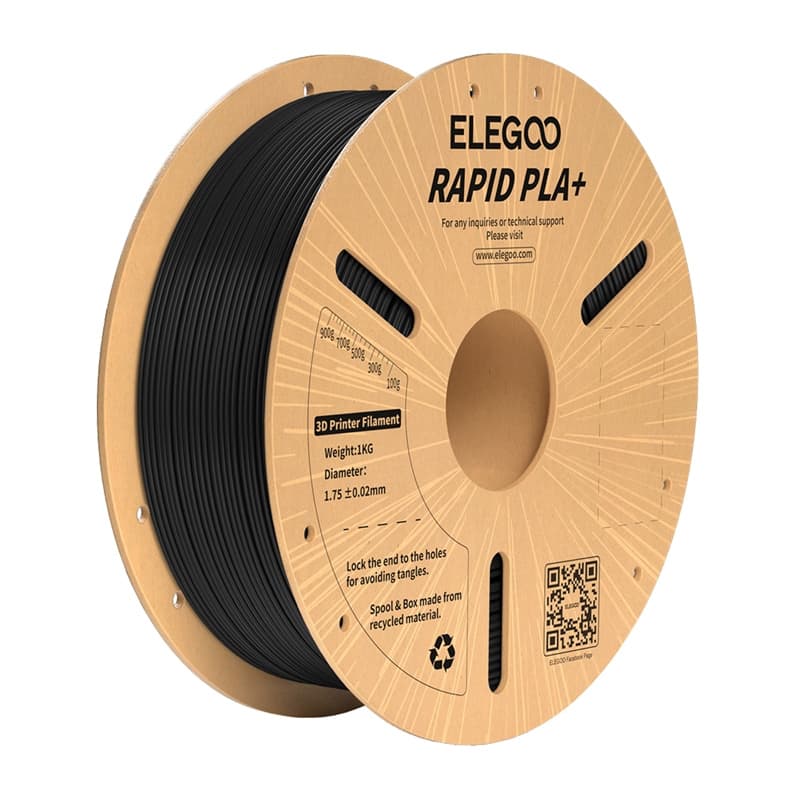 ELEGOO Rapid PLA+ filament (črn)