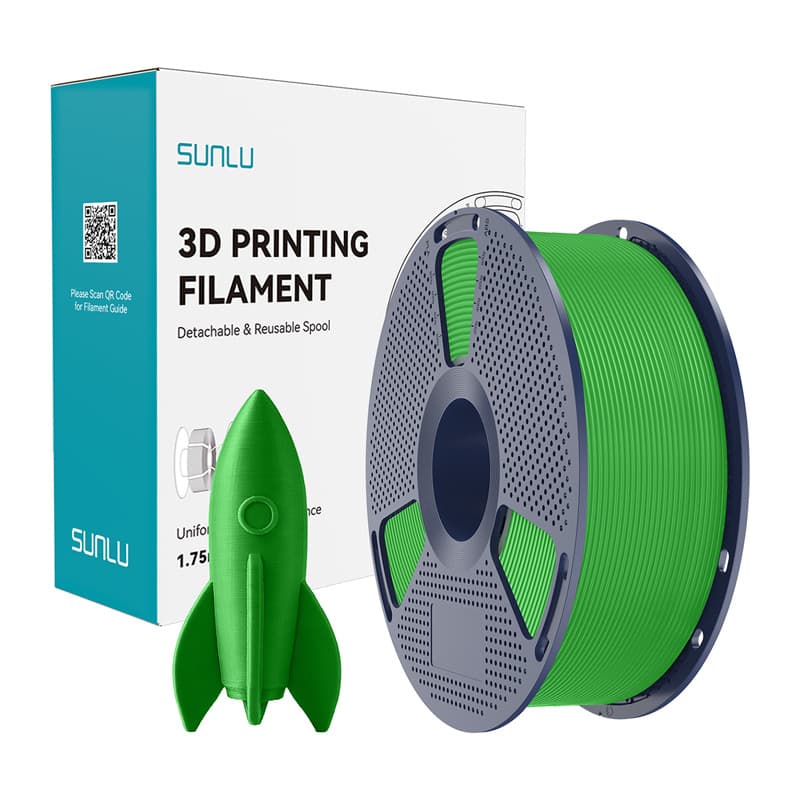 Sunlu PLA High-Speed filament - zelena, 1kg