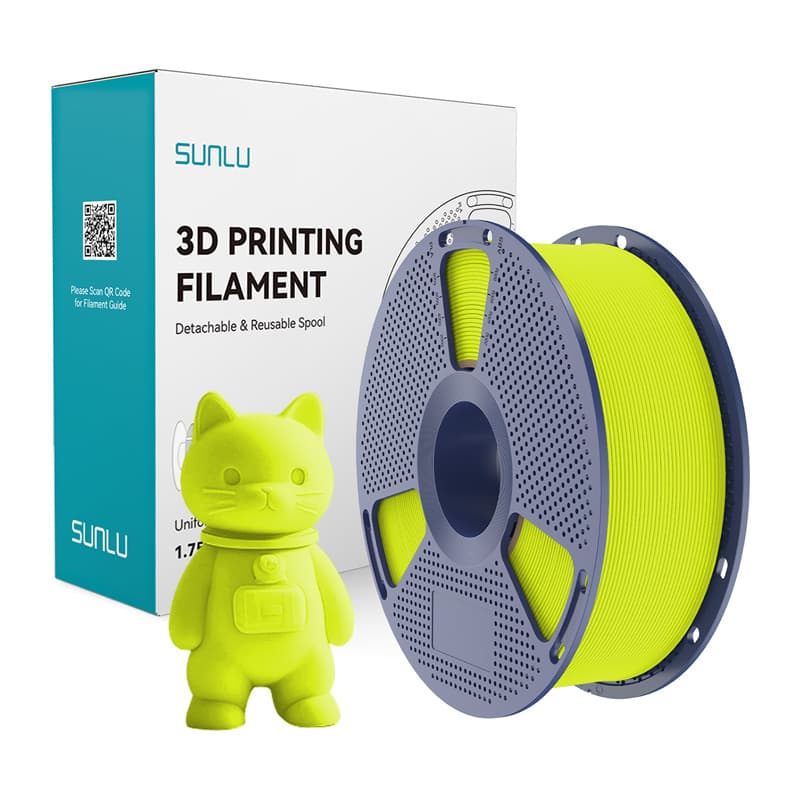 Sunlu PLA Matte filament - svetlo zelen, 1kg