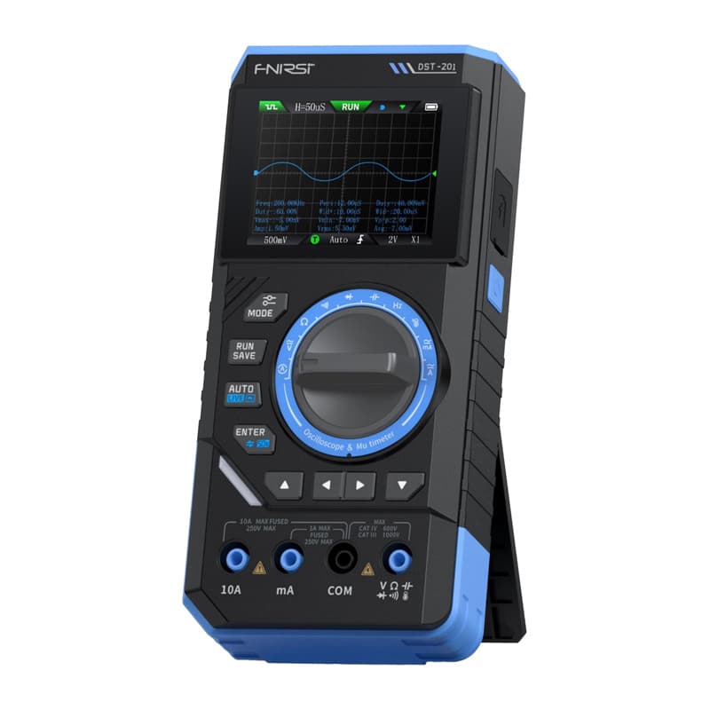 FNIRSI DST-201 3-v-1 ročni multimeter z osciloskopom in generatorjem signalov