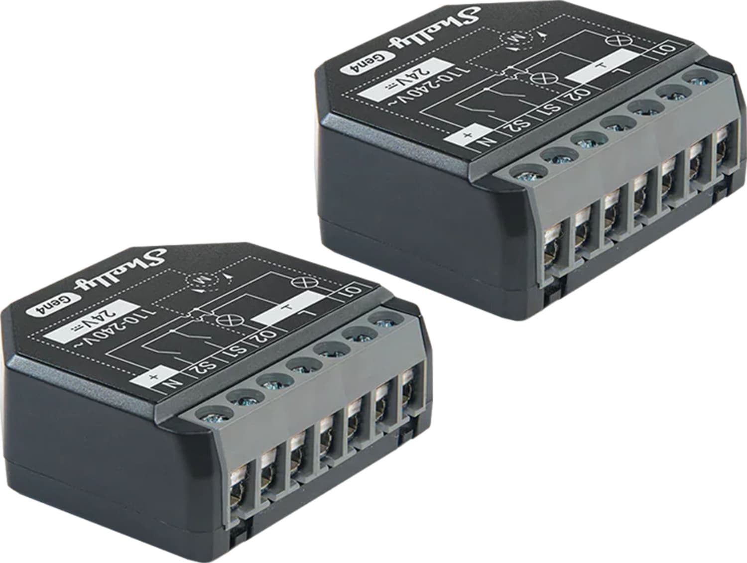 Komplet 2 krmilnikov Shelly 2PM Gen4 (Zigbee/Matter)