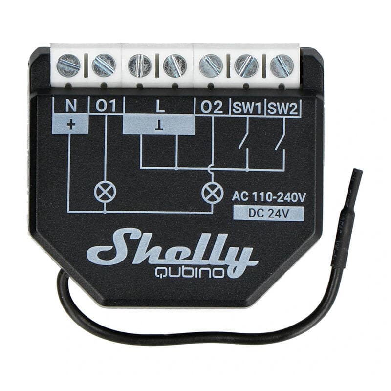 Z-Wave krmilnik Shelly Qubino Wave2PM (2-kanalni, merjenje porabe)