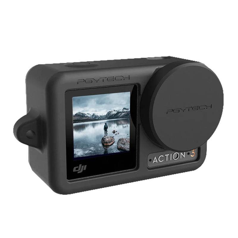 PGYTECH Silikonski ovitek za OSMO Action 3 (črn) 2