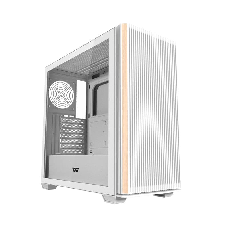 Darkflash DS900WS ATX ohišje za računalnik brez ventilatorjev (belo)