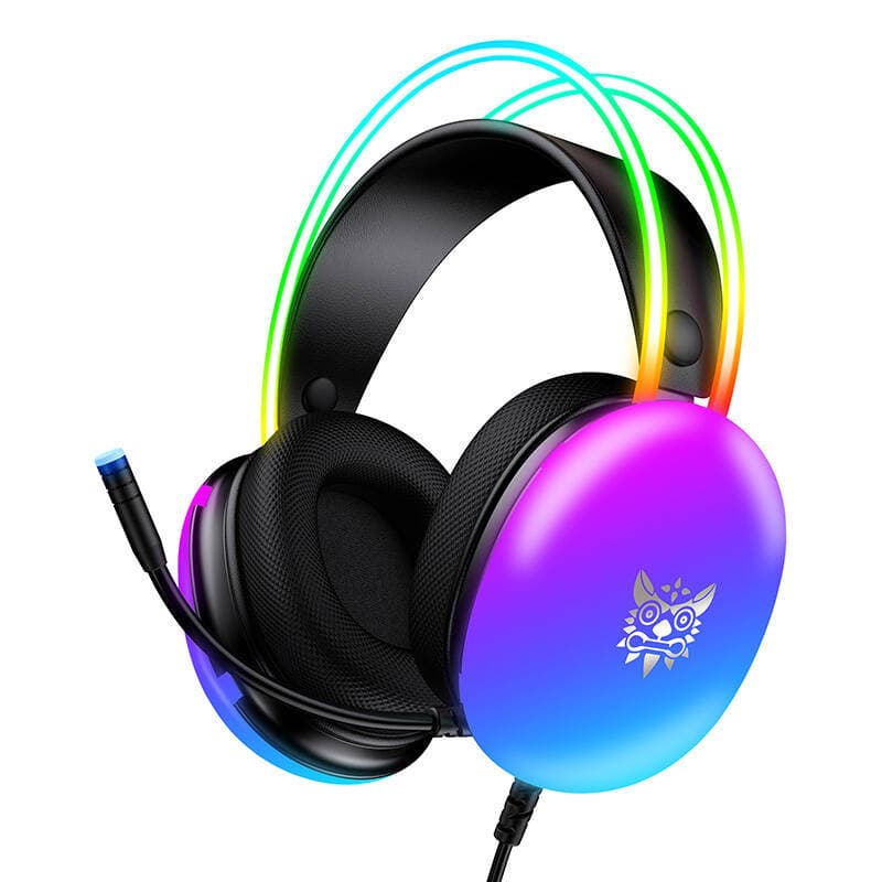 Gaming slušalke ONIKUMA X25, črne, z LED osvetlitvijo