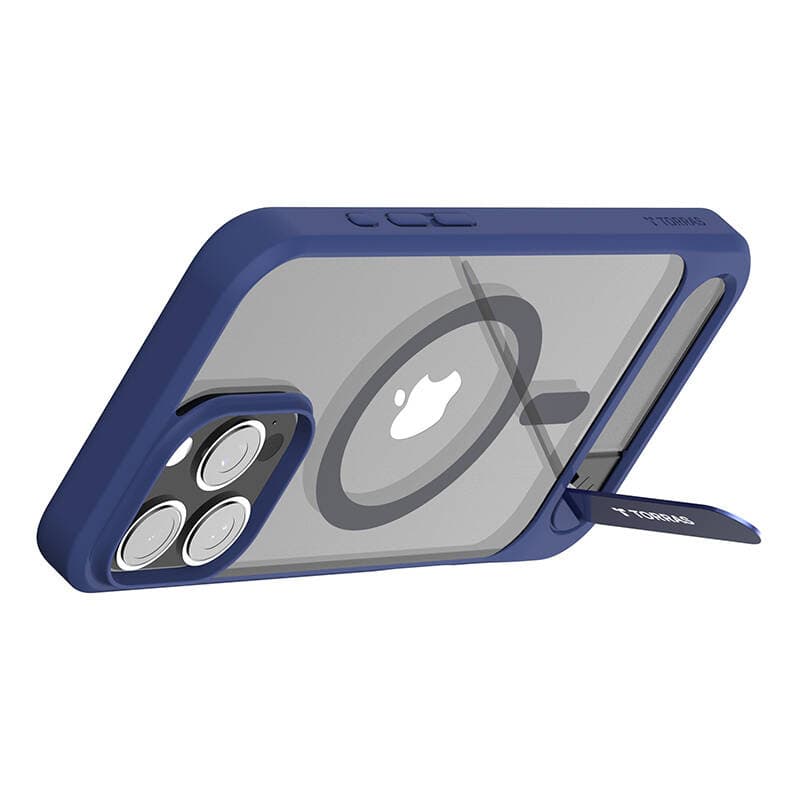 Ovitek Torras Pstand za iPhone 16 Pro, moder 3