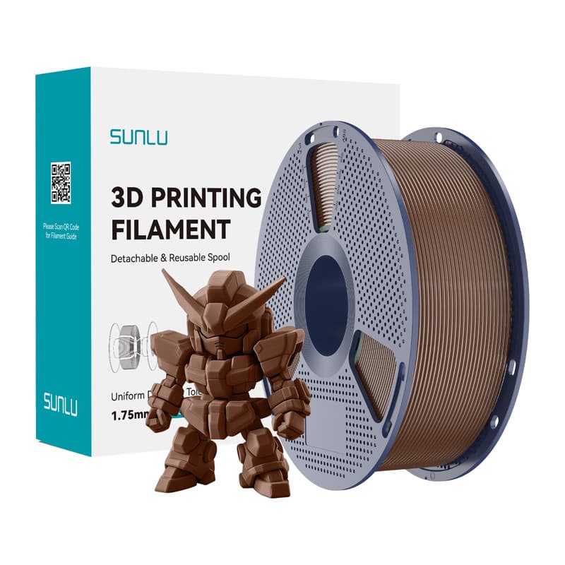 Sunlu PLA+ 2.0 filament, kavna rjava, 1.75 mm