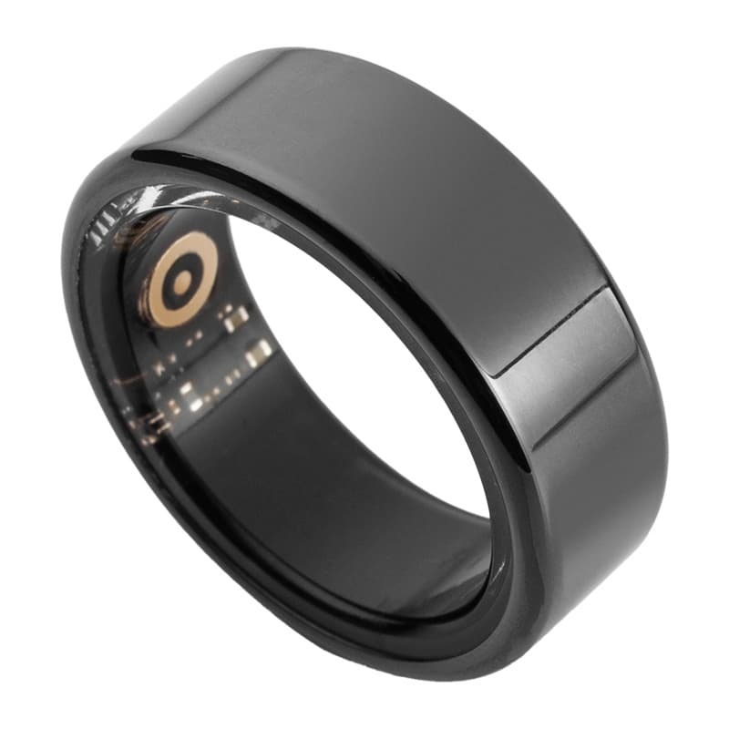 COLMI R02 pameten prstan, Velikost 11 (20.3 mm), črn + etui 4