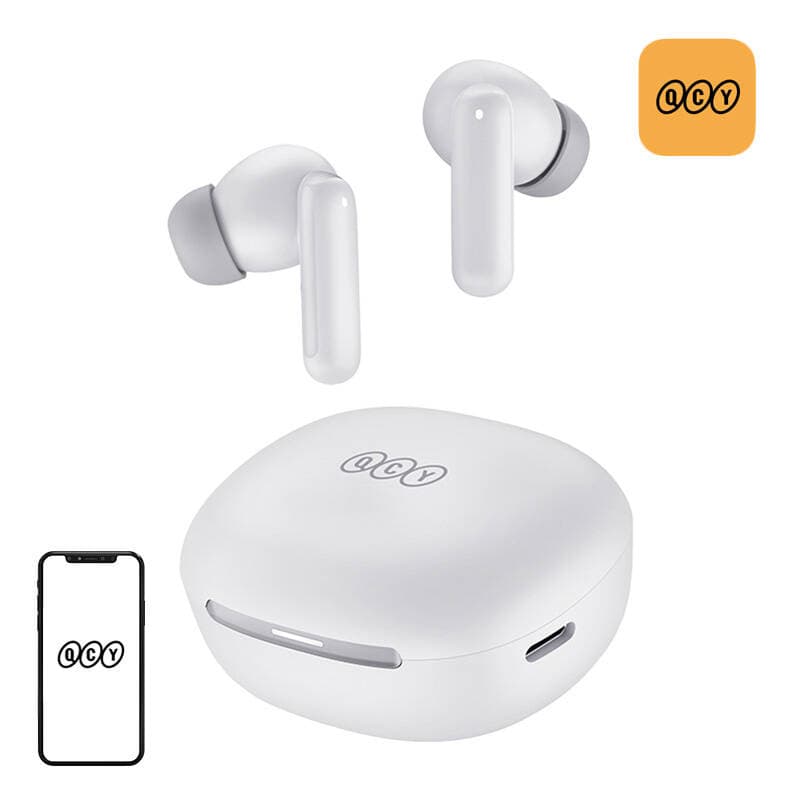 TWS QCY MeloBuds HT16 slušalke (bele) z ANC