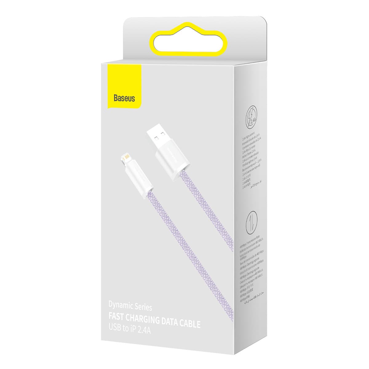 Baseus Dynamic kabel USB na Lightning, 2.4A, 2m (vijoličen) 6