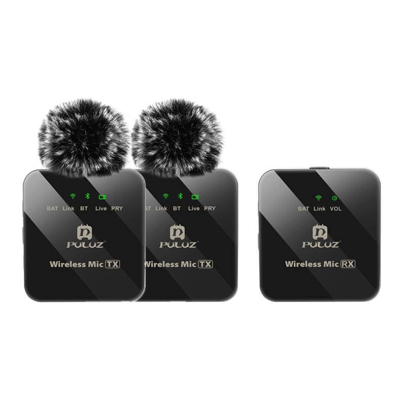 Brezžični mikrofonski sistem PULUZ 2 TX + 1 RX 2