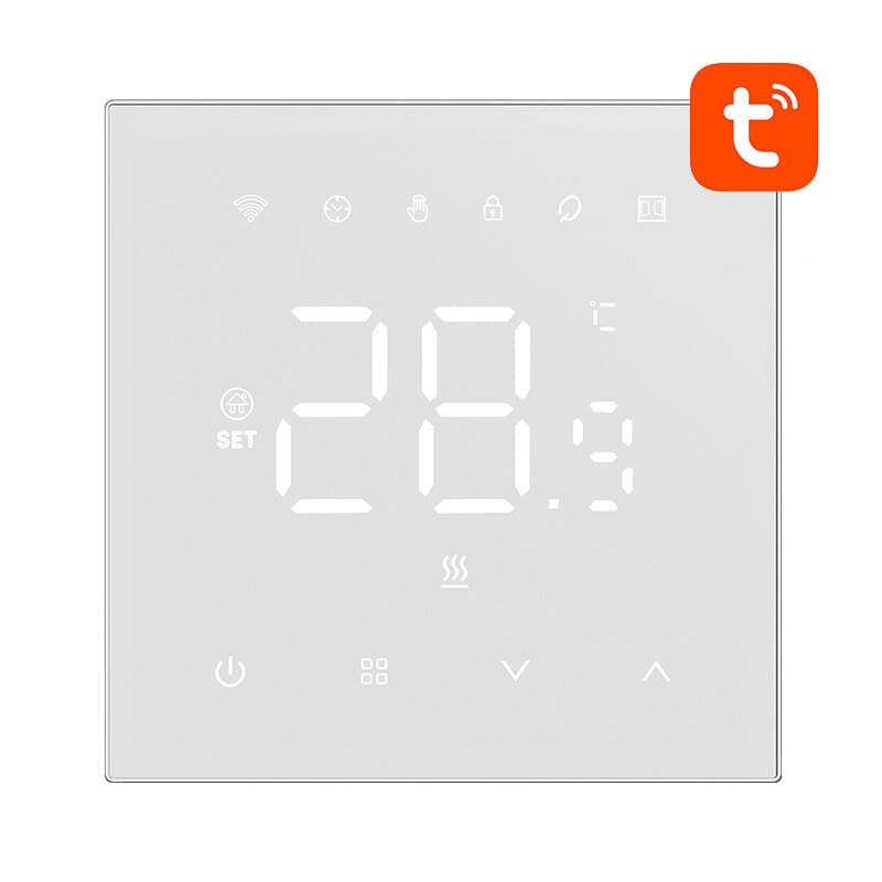 Pametni termostat Avatto WT410-16A-W za električno ogrevanje 16A WiFi