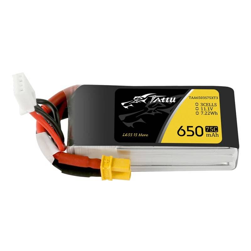 Tattu baterija 650mAh 11.1V 75C 3S1P XT30