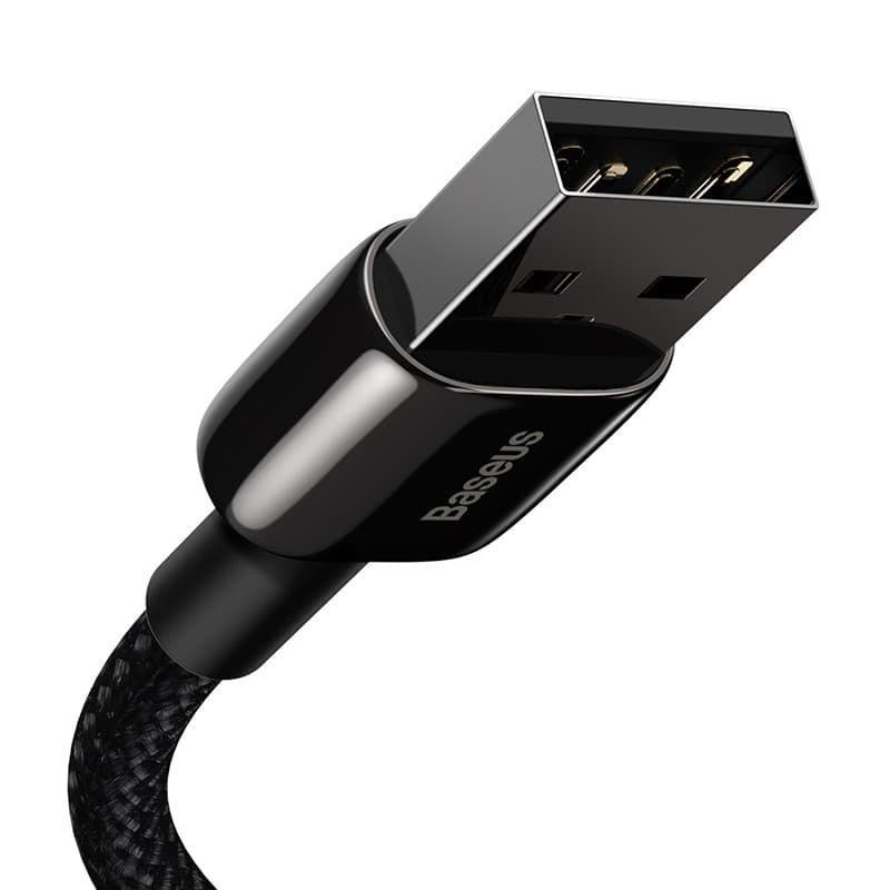Baseus Tungsten Gold USB na Lightning polnilni kabel 2m, 2.4A, črn 2